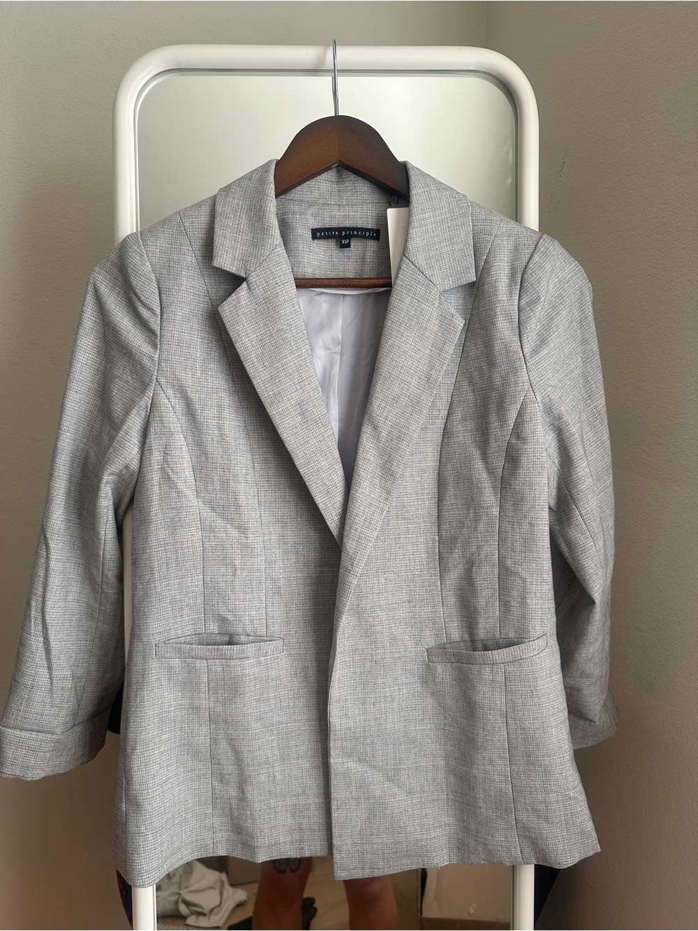 Suiting Blazer - Light Gray Tailored Blazer